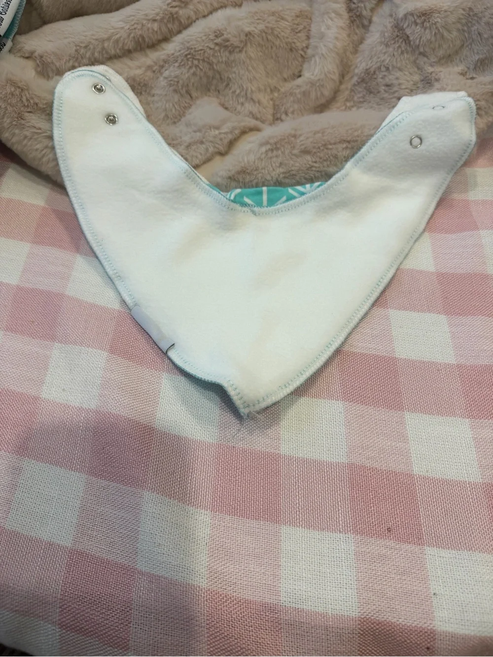 8 pcs burp babiesOrganic Cotton Baby Bandana Drool Bibs - Blue & Gray Set